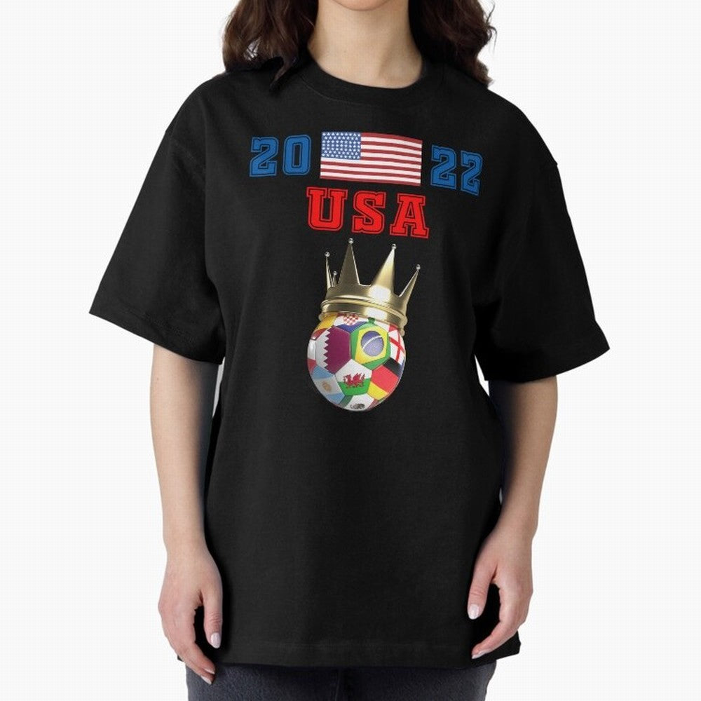 USA world cup jersey 2022 Classic T-Shirt Bring Stadium Energy to FIFA World Cup 2026 Highlighting Messi, Brazil, Portugal and Argentina Energy, Championship Spirit, Famous Goals, Roaring Crowds and International Football Unity; Ideal for