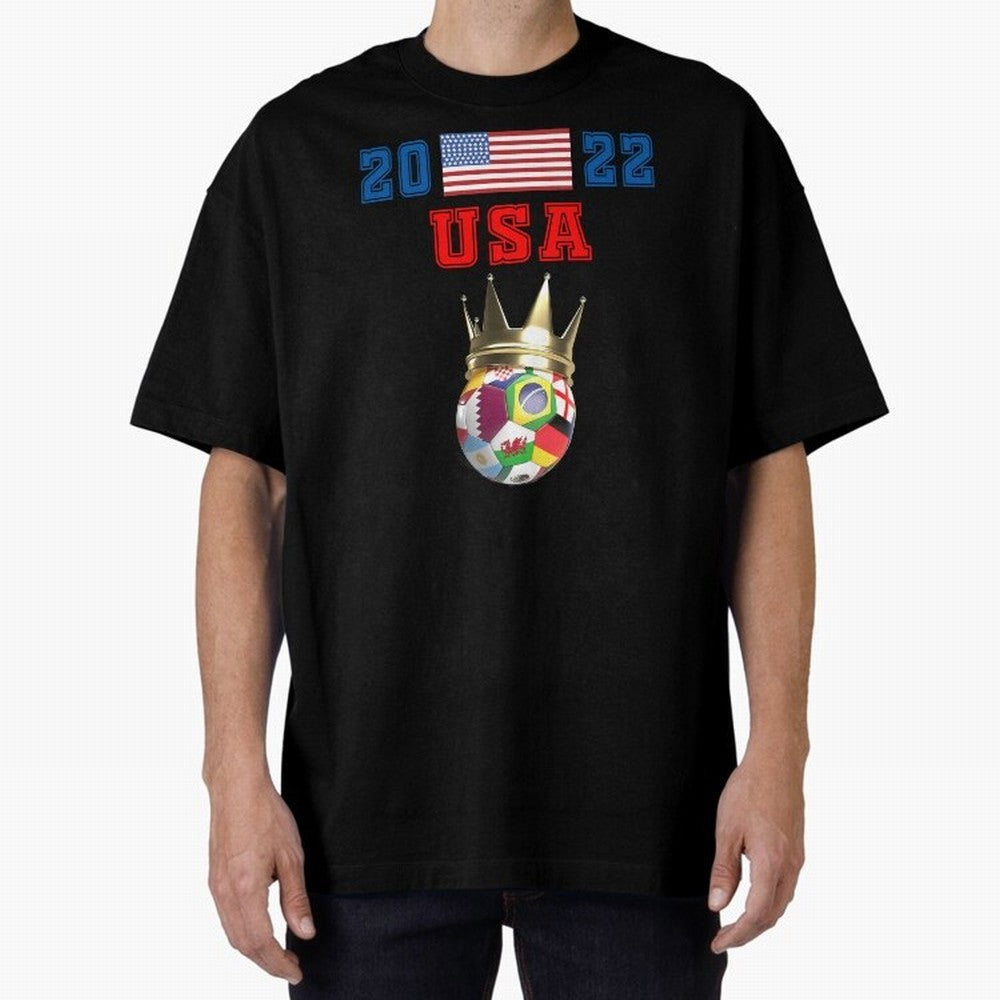USA world cup jersey 2022 Classic T-Shirt Bring Stadium Energy to FIFA World Cup 2026 Highlighting Messi, Brazil, Portugal and Argentina Energy, Championship Spirit, Famous Goals, Roaring Crowds and International Football Unity; Ideal for