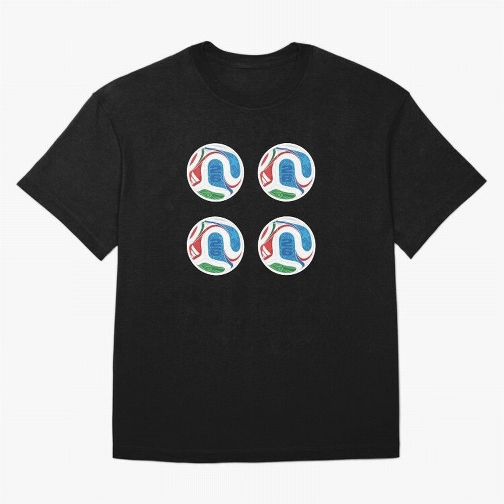 2026 World Soccer Ball Sticker Pack (4 pcs) Classic T-Shirt Relive the Noise and Pride of FIFA World Cup 2026 USA Canada Mexico Spirit, Driven by Argentina, France and Brazil, Neymar, Stadium Memories, Football Loyalty, International Chants and