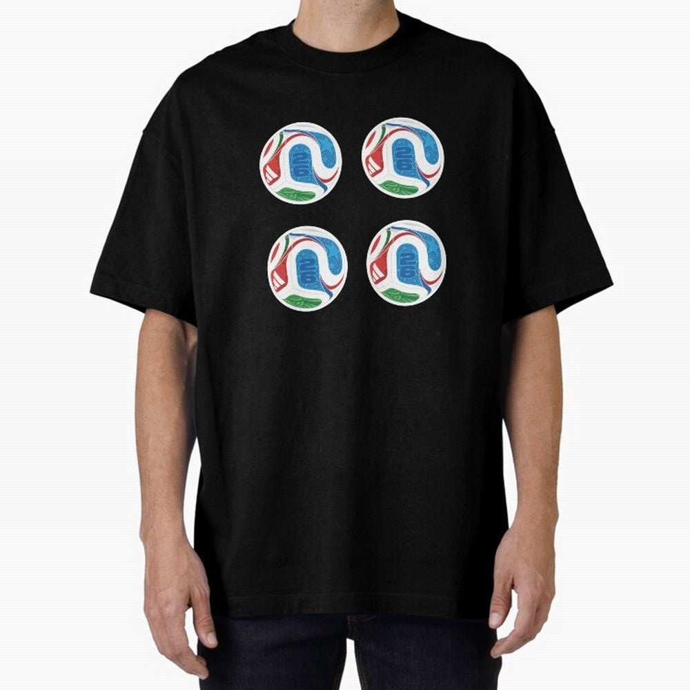 2026 World Soccer Ball Sticker Pack (4 pcs) Classic T-Shirt Relive the Noise and Pride of FIFA World Cup 2026 USA Canada Mexico Spirit, Driven by Argentina, France and Brazil, Neymar, Stadium Memories, Football Loyalty, International Chants and
