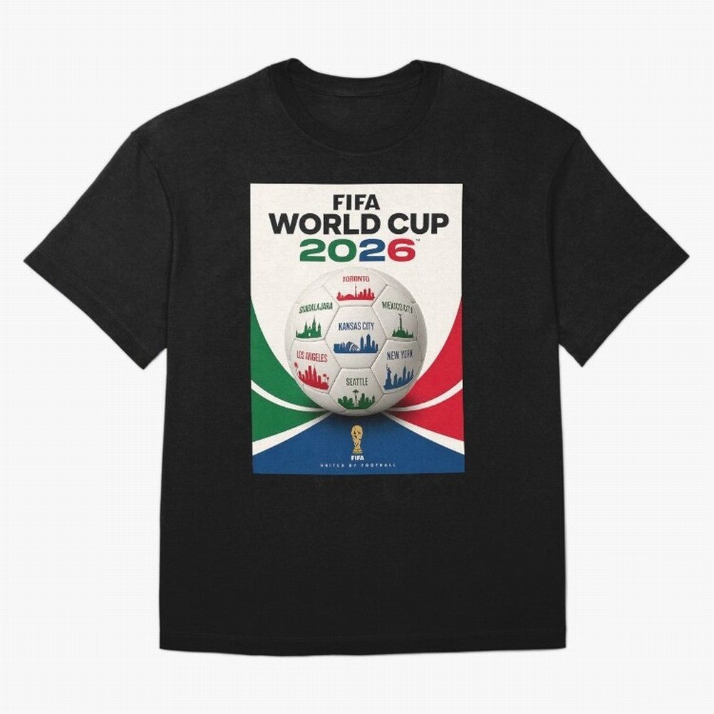 North America Football 2026 Classic T-Shirt Make Memories around FIFA World Cup 2026 for Fans of Messi, Neymar and Mbappe and Spain and Netherlands, Bringing Global Supporter Spirit, Legendary Goals, National Colors and Tournament Celebration;