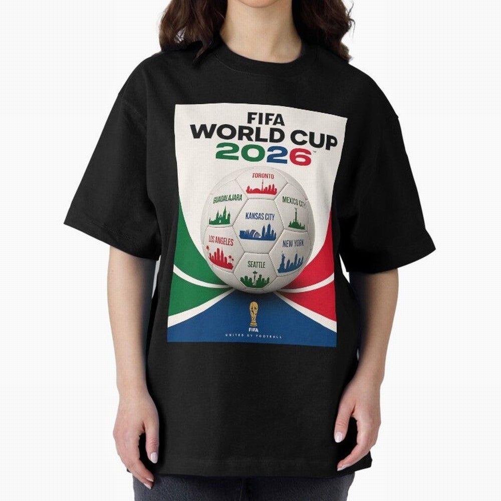 North America Football 2026 Classic T-Shirt Make Memories around FIFA World Cup 2026 for Fans of Messi, Neymar and Mbappe and Spain and Netherlands, Bringing Global Supporter Spirit, Legendary Goals, National Colors and Tournament Celebration;