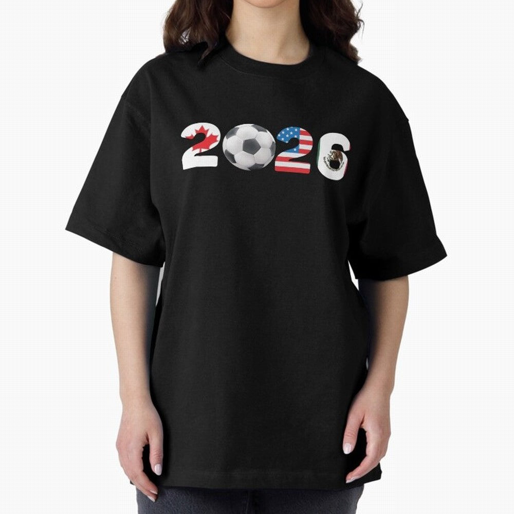 2026 North America Football Massive Event Soccer Ball Classic T-Shirt Make Memories around FIFA World Cup 2026 Spirit, Capturing Brazil, Neymar, Haaland and Cristiano Ronaldo, Global Supporter Spirit, Legendary Goals, National Colors and Tournament