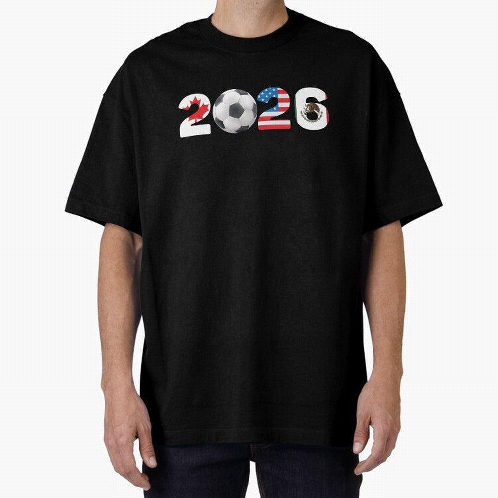 2026 North America Football Massive Event Soccer Ball Classic T-Shirt Make Memories around FIFA World Cup 2026 Spirit, Capturing Brazil, Neymar, Haaland and Cristiano Ronaldo, Global Supporter Spirit, Legendary Goals, National Colors and Tournament