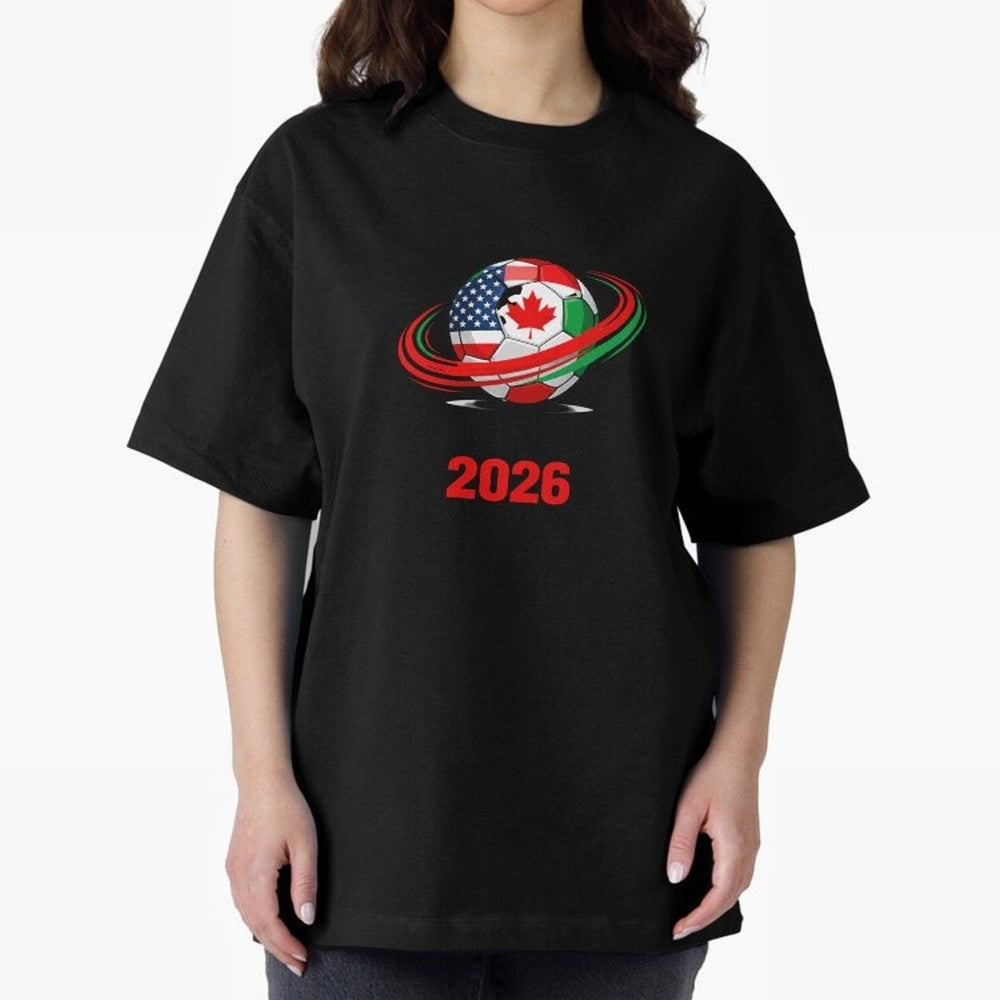 World Cup 2026, Soccer Ball, USA Canada Mexico Football Classic T-Shirt Experience the FIFA World Cup 2026 Group Stage Journey through Messi, Neymar and Mbappe Highlights, Netherlands Pride, Global Supporter Spirit, Legendary Goals, National Colors
