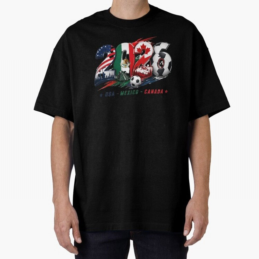 United by Football 2026 North America Soccer Design Classic T-Shirt Bring Legendary Rivalry Energy to Global Football Passion for FIFA World Cup 2026 Group Stage, Connected to Neymar, Haaland and Cristiano Ronaldo, Brazil, Portugal and Argentina,