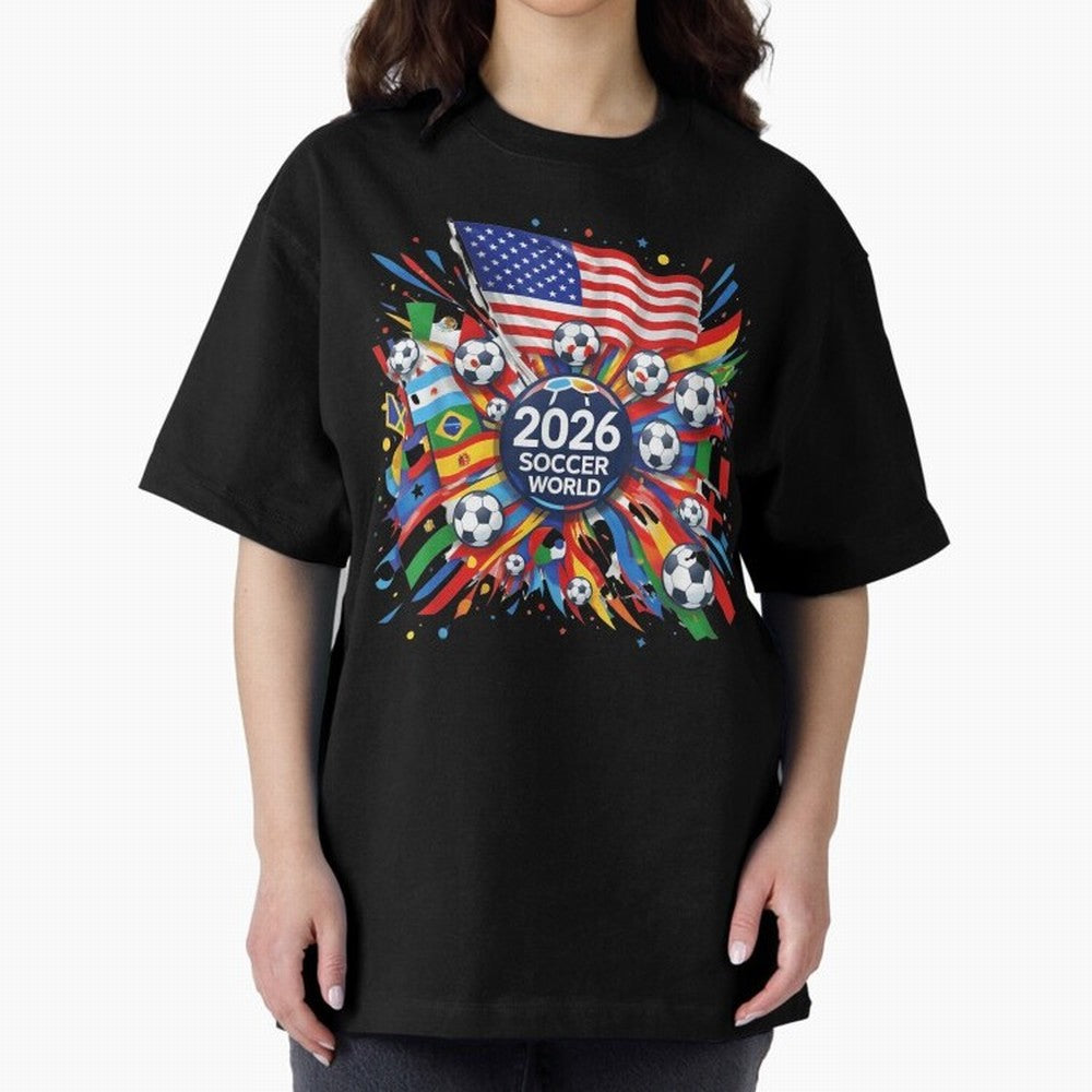 2026 Soccer World Cup United States Mexico Canada Football Championship Tournament Classic T-Shirt Follow the Final Road of the FIFA World Cup 2026 Group Stage Journey through Mbappe and Neymar Highlights, England Pride, Classic Soccer Heritage,