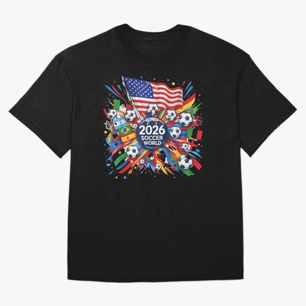 2026 Soccer World Cup United States Mexico Canada Football Championship Tournament Classic T-Shirt Follow the Final Road of the FIFA World Cup 2026 Group Stage Journey through Mbappe and Neymar Highlights, England Pride, Classic Soccer Heritage,