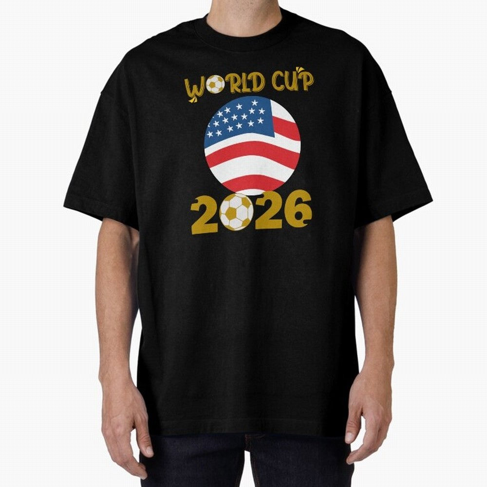 World Cup 2026 USA Soccer Design ¨C Football Fan Graphic T-Shirt Classic T-Shirt Celebrate Soccer Greatness during Global Football Passion for FIFA World Cup 2026, Centered on Neymar, Argentina, Fan Favorite Moments, National Team Passion, Big