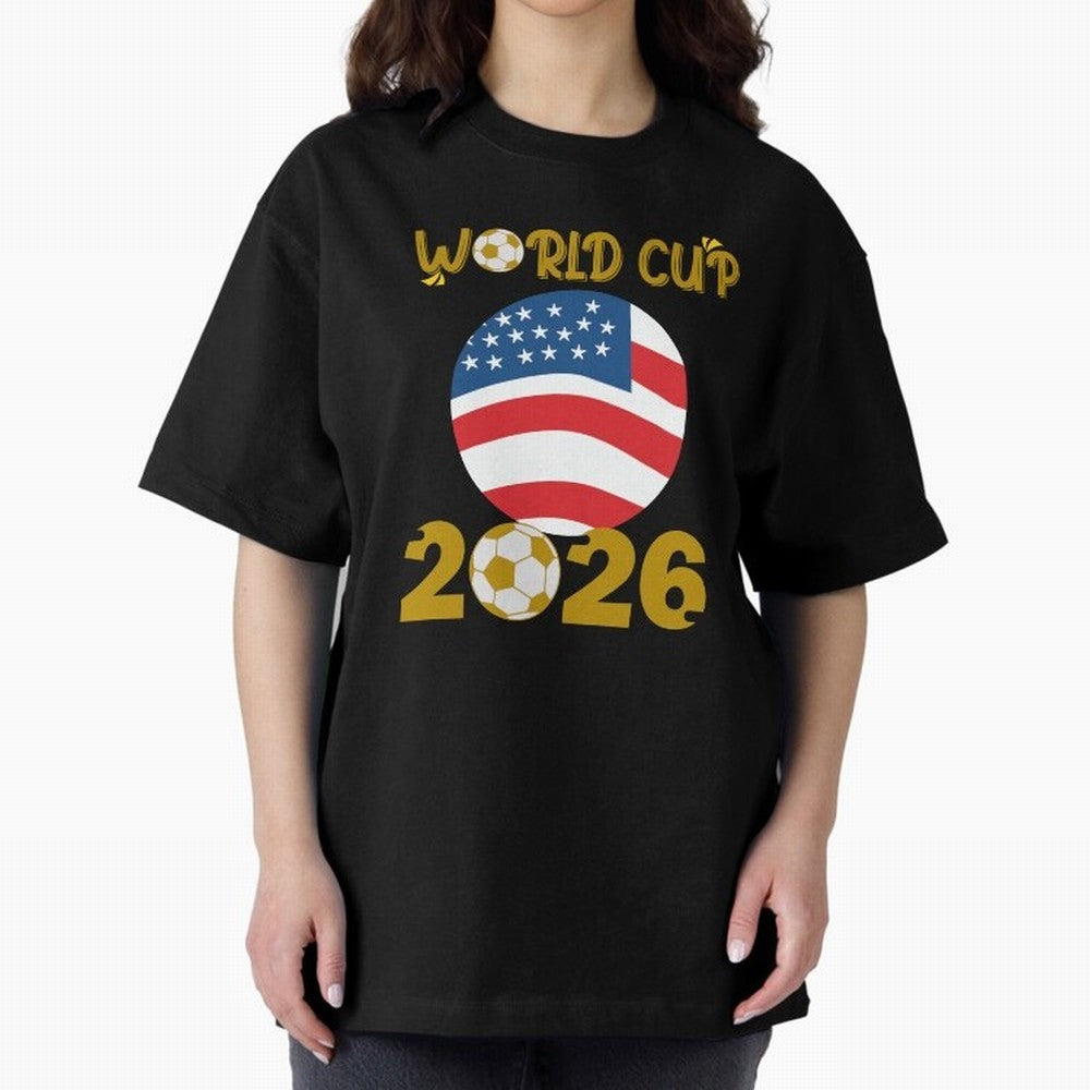 World Cup 2026 USA Soccer Design ¨C Football Fan Graphic T-Shirt Classic T-Shirt Celebrate Soccer Greatness during Global Football Passion for FIFA World Cup 2026, Centered on Neymar, Argentina, Fan Favorite Moments, National Team Passion, Big