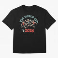 USA World Cup Classic T-Shirt Share the Excitement of Global Football Passion for FIFA World Cup 2026 Group Stage, Built around Messi and Cristiano Ronaldo, France and Portugal, Vintage Soccer Flavor, Modern Football Stars, National Flags and Final