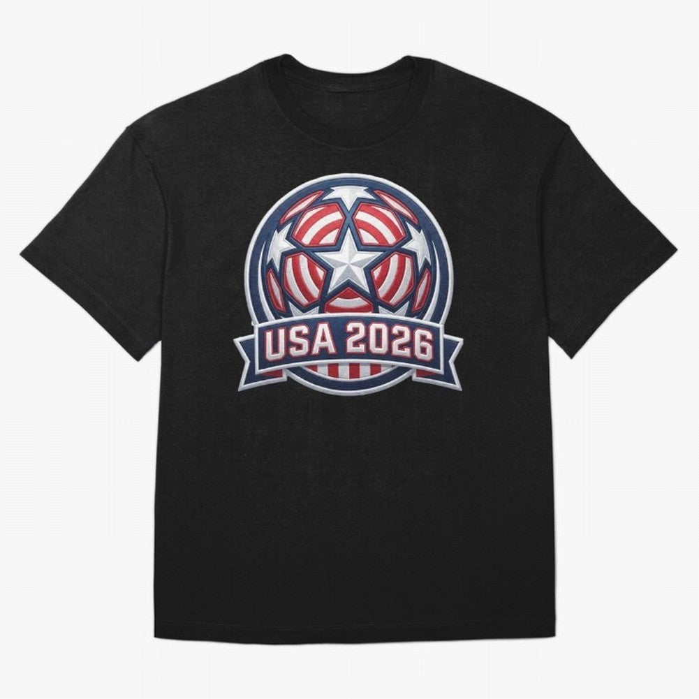USA 2026 World Cup T-Shirt - Star Spangled Soccer Design - American Host Fan Tee Classic T-Shirt Bring Match Day Fire to FIFA World Cup 2026 Filled with Haaland and Mbappe, England, France and Netherlands Energy, Sports Nostalgia, International