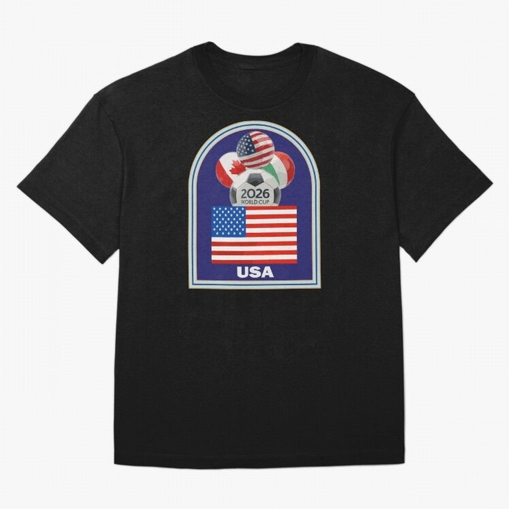 USA 2026 Soccer T-shirt Classic T-Shirt Join FIFA World Cup 2026 for Fans of CR7 and Portugal, Spain and Germany, Bringing Champion Mindset, Group Stage Buzz, Knockout Tension and Passionate Fan Culture; Ideal for Football Dads, Football Moms,