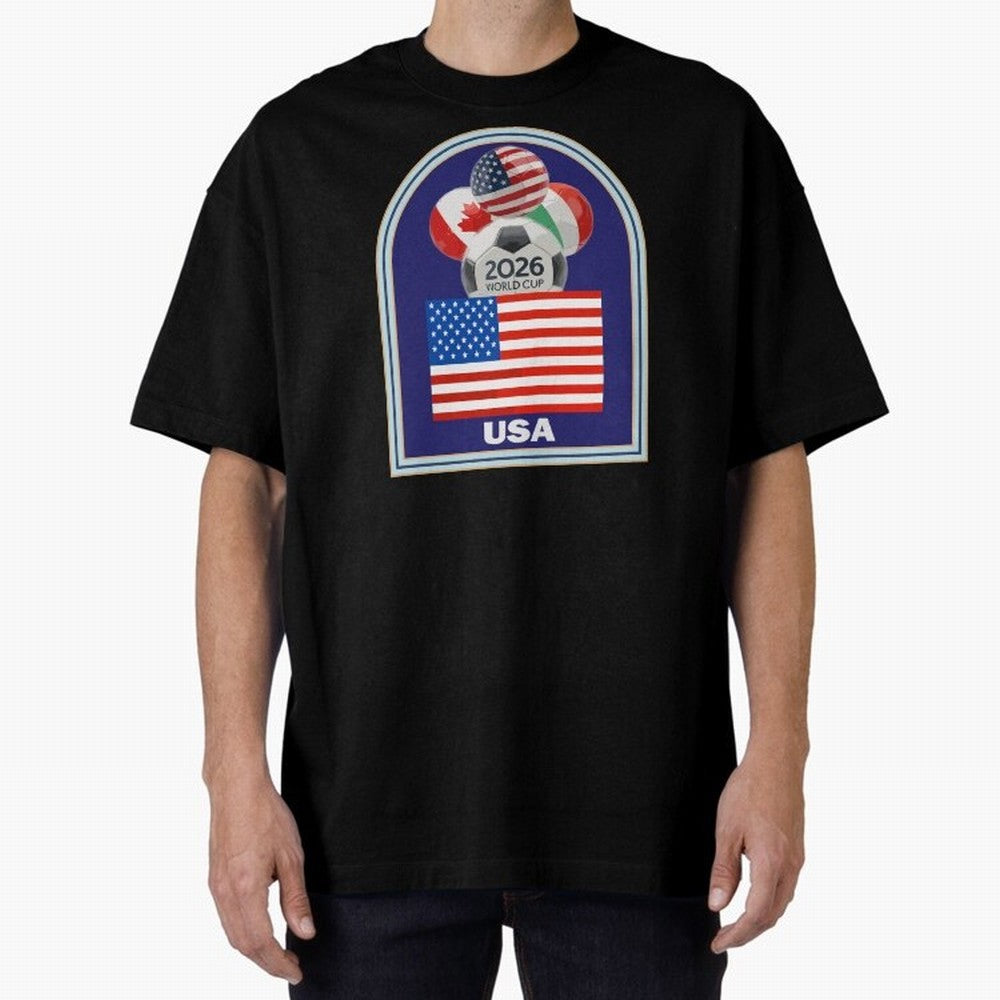 USA 2026 Soccer T-shirt Classic T-Shirt Join FIFA World Cup 2026 for Fans of CR7 and Portugal, Spain and Germany, Bringing Champion Mindset, Group Stage Buzz, Knockout Tension and Passionate Fan Culture; Ideal for Football Dads, Football Moms,