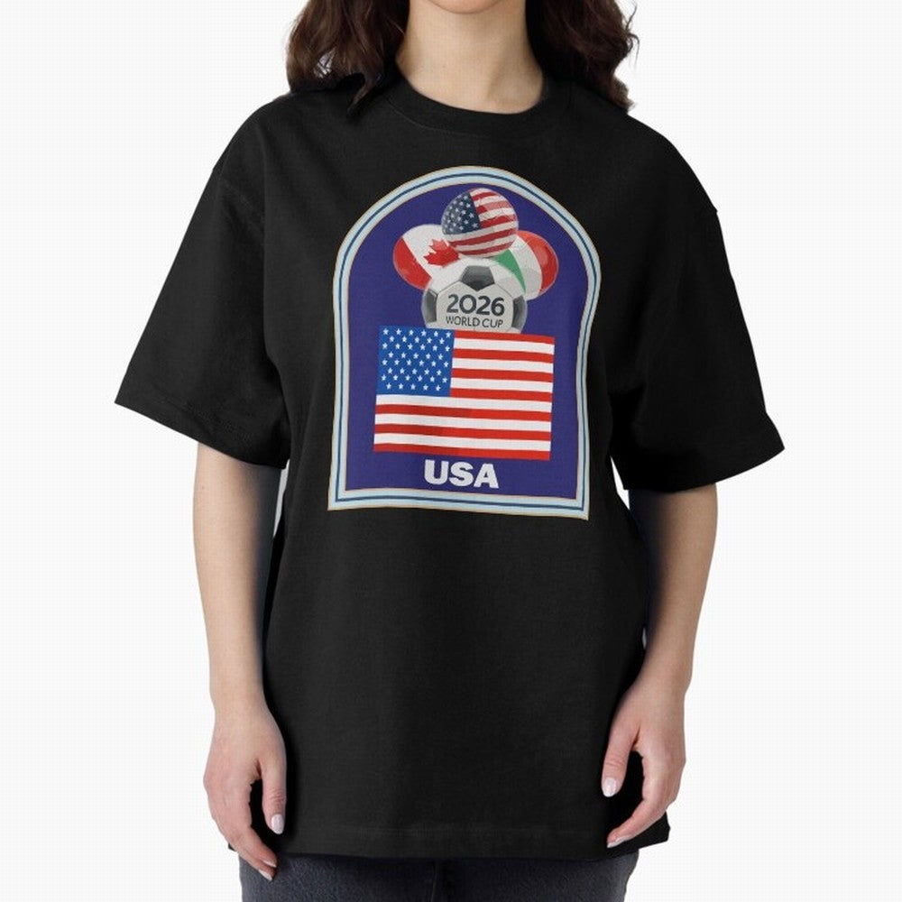 USA 2026 Soccer T-shirt Classic T-Shirt Join FIFA World Cup 2026 for Fans of CR7 and Portugal, Spain and Germany, Bringing Champion Mindset, Group Stage Buzz, Knockout Tension and Passionate Fan Culture; Ideal for Football Dads, Football Moms,