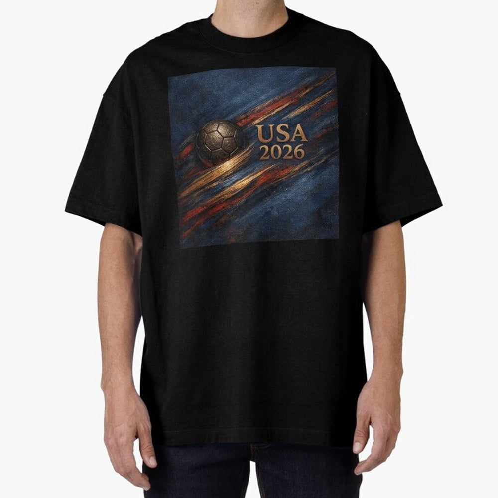 Bronze Inspired USA 2026 Soccer Theme Classic T-Shirt Honor the Beautiful Game during FIFA World Cup 2026 for Fans of Cristiano Ronaldo and Argentina and Brazil, Bringing Football History, Final Match Energy, Crowd Noise and Once in a Lifetime