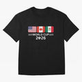 Football World Cup 2026 USA Canada Mexico Soccer & Football Fan Classic T-Shirt Represent the Passion of Global Football Passion for FIFA World Cup 2026 USA Canada Mexico, Connected to Messi, Neymar and Mbappe, Spain and Netherlands, Stadium