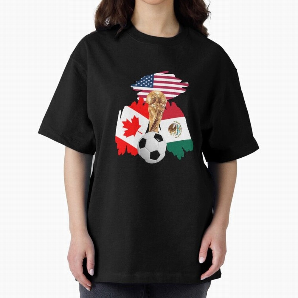 Countries of World Cup Classic T-Shirt Live the Energy of Global Football Passion for FIFA World Cup 2026 USA Canada Mexico, Filled with CR7 and Messi, France and Portugal, Worldwide Fan Energy, Dramatic Goals, Stadium Lights and Championship