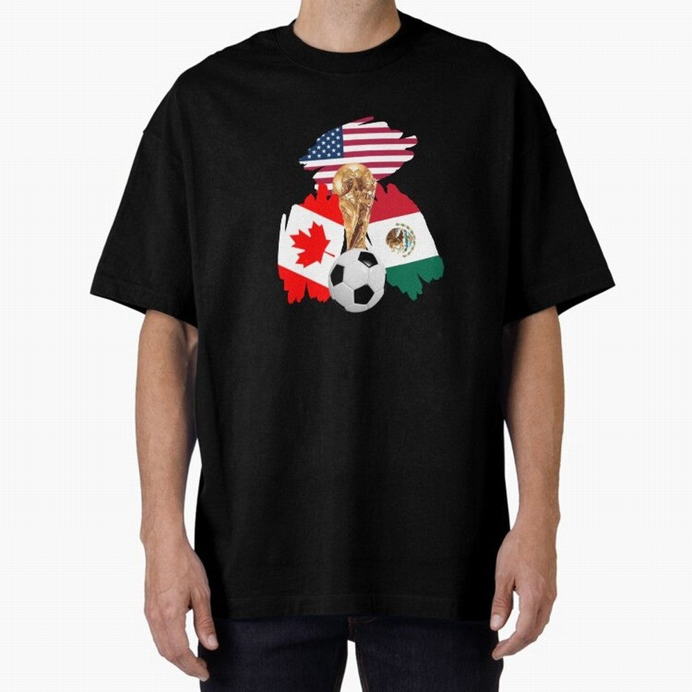 Countries of World Cup Classic T-Shirt Live the Energy of Global Football Passion for FIFA World Cup 2026 USA Canada Mexico, Filled with CR7 and Messi, France and Portugal, Worldwide Fan Energy, Dramatic Goals, Stadium Lights and Championship