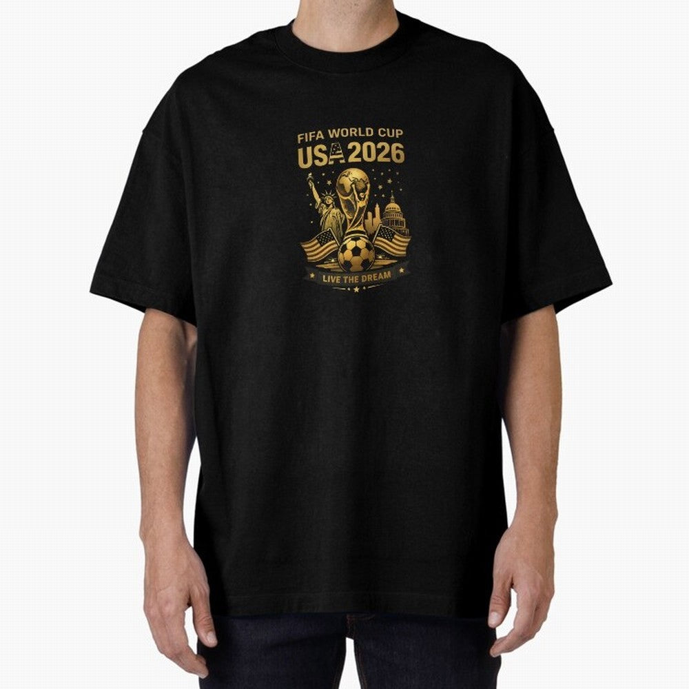 Fifa World Cup USA 2026 Gold Soccer Football Classic T-Shirt Represent the Passion of FIFA World Cup 2026 USA Canada Mexico Spirit, Highlighting Netherlands, Haaland and Mbappe, Goal Celebration Energy, Supporter Heritage, Football Icons and