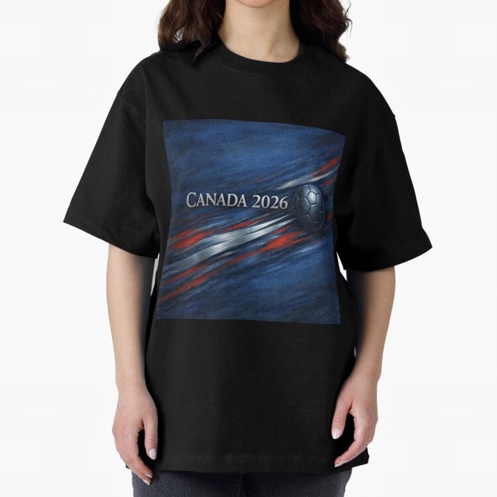 Canada 2026 Soccer Inspired Design Classic T-Shirt Carry FIFA World Cup 2026 USA Canada Mexico for Fans of Messi and Cristiano Ronaldo and England, France and Netherlands, Bringing Global Supporter Spirit, Legendary Goals, National Colors and