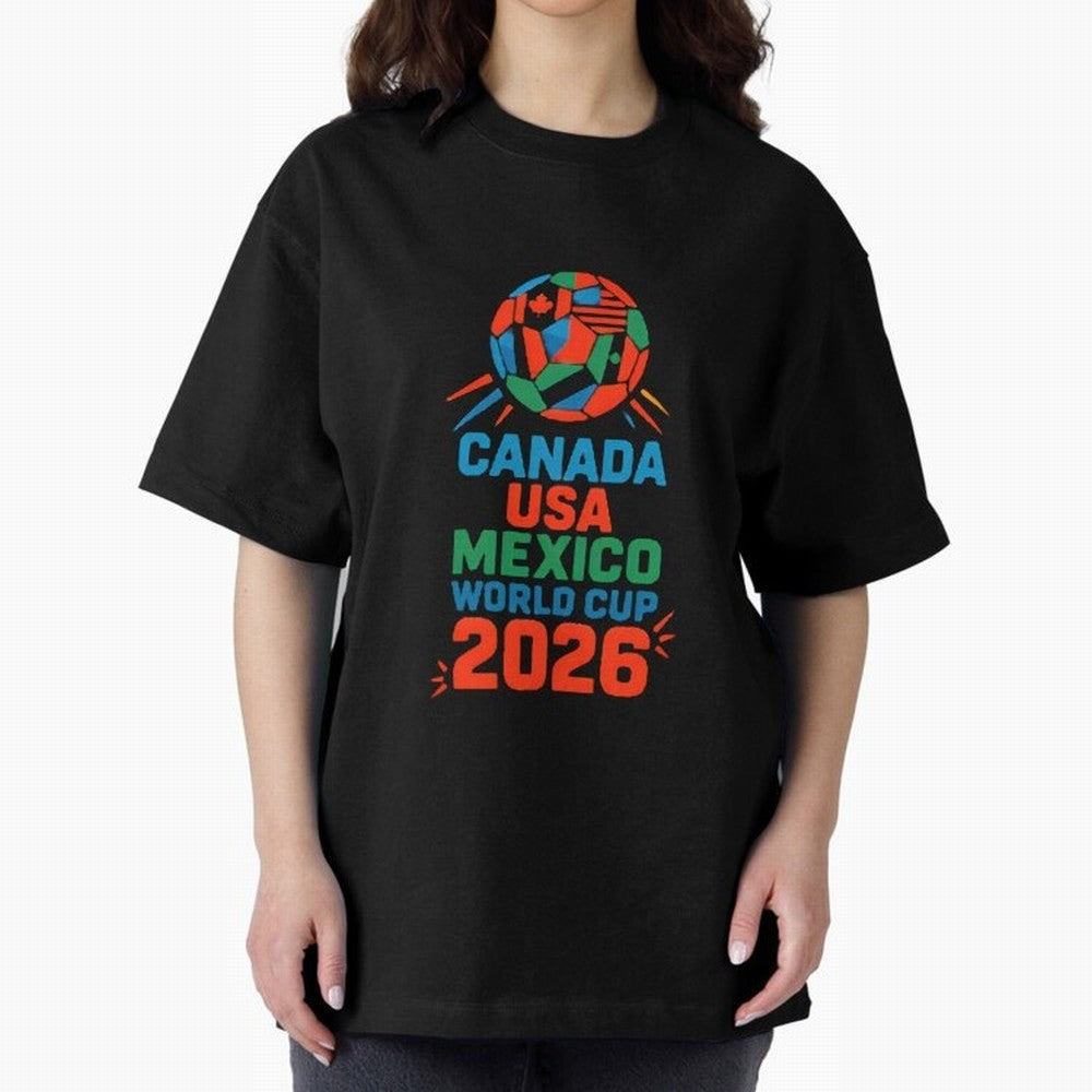 World Cup 2026 USA Canada Mexico ¡ª Retro Soccer Tournament Illustration Classic T-Shirt Join the Countdown to Match Day Hype around FIFA World Cup 2026, CR7, Spain, Supporter Pride, Iconic Celebrations, Legendary Names and Global Match Day Energy;