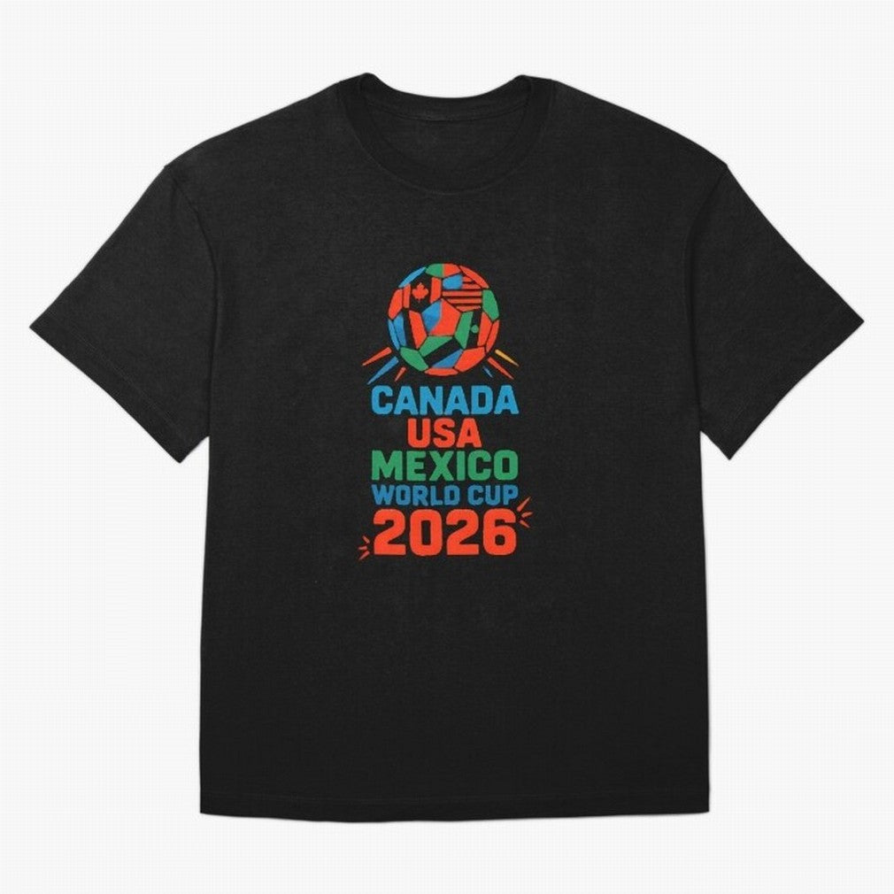 World Cup 2026 USA Canada Mexico ¡ª Retro Soccer Tournament Illustration Classic T-Shirt Join the Countdown to Match Day Hype around FIFA World Cup 2026, CR7, Spain, Supporter Pride, Iconic Celebrations, Legendary Names and Global Match Day Energy;