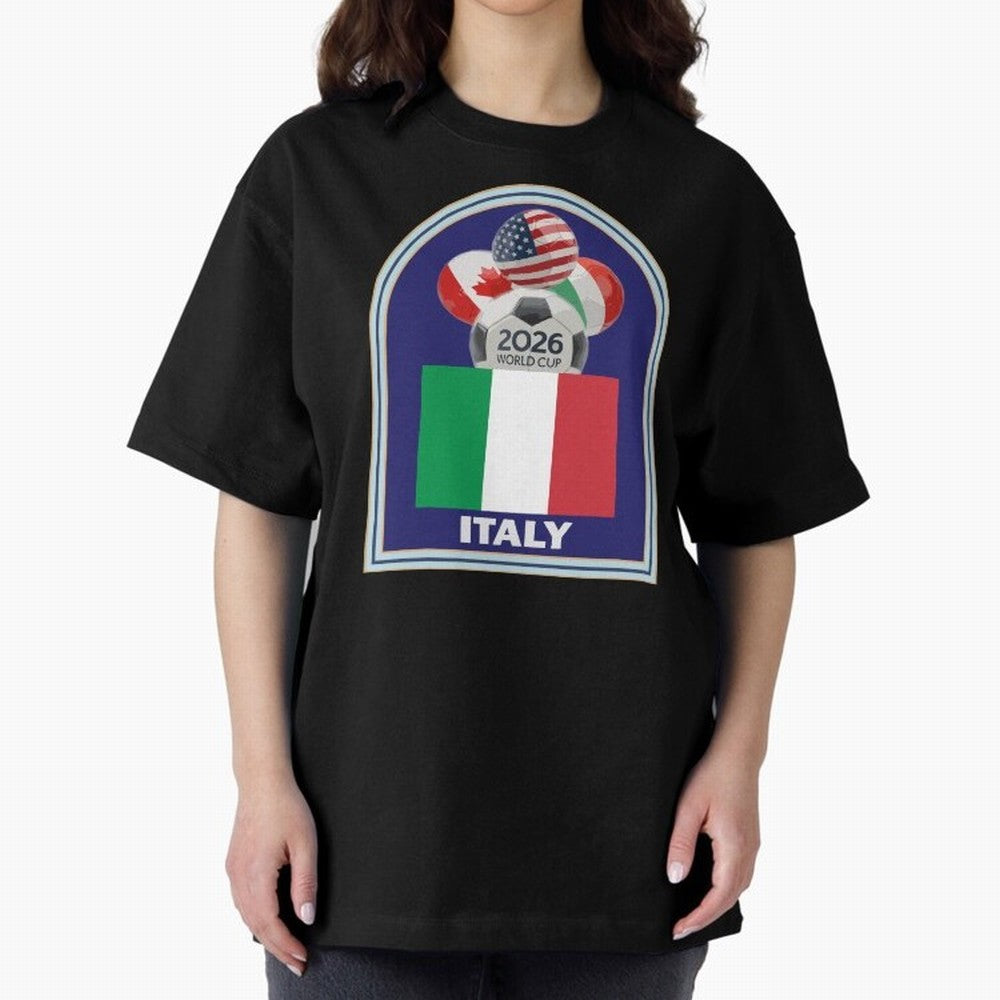 Italy 2026 Soccer T-shirt Classic T-Shirt Turn Every Weekend Toward FIFA World Cup 2026 Filled with Messi, Brazil Energy, Retro Football Energy, Iconic Rivalries, Trophy Chase Drama and Stadium Atmosphere; Ideal for Fans Who Follow Messi, Cristiano