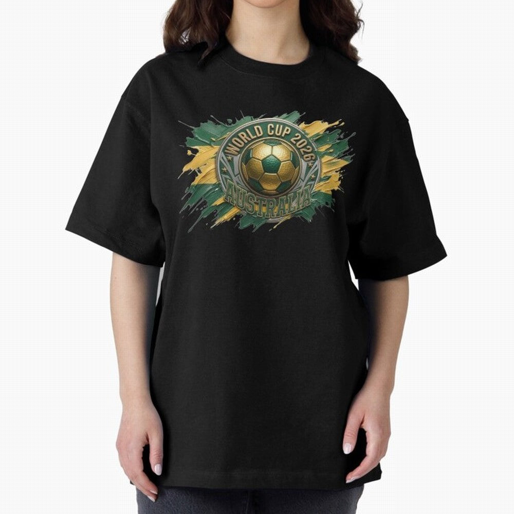 World Cup 2026 Australia Soccer Ball Paint Splash Classic T-Shirt Celebrate Football Dreams Across FIFA World Cup 2026 Built around Cristiano Ronaldo, Haaland and CR7, Brazil Energy, Vintage Soccer Flavor, Modern Football Stars, National Flags and