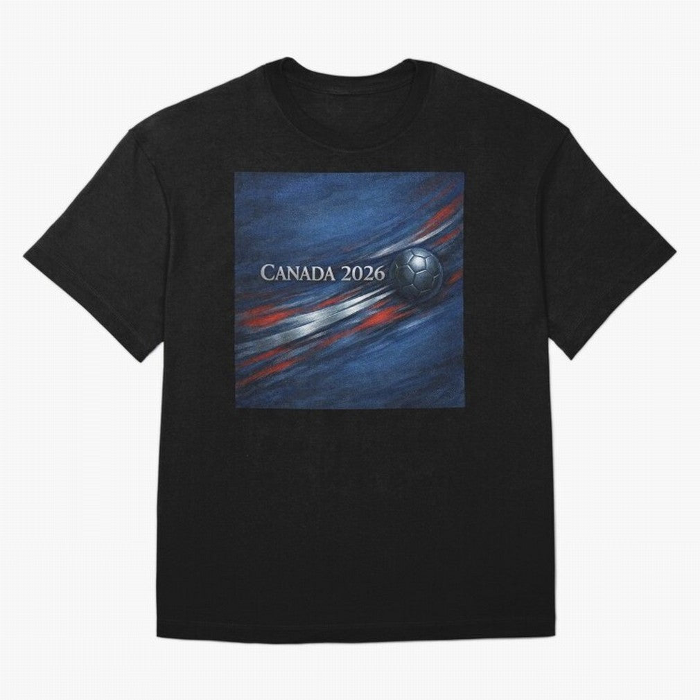 Canada 2026 Soccer Splash Classic T-Shirt Elevate FIFA World Cup 2026 USA Canada Mexico with Mbappe and Neymar, Portugal, Spain and Germany Energy, Game Day Rituals, Football Legends, Country Pride and the Road to the Final; Created for Match Day