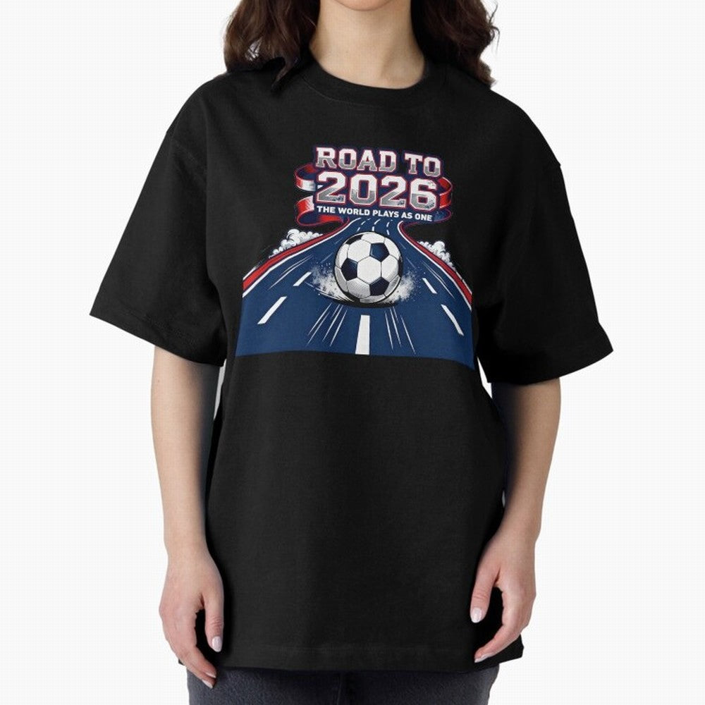 Road to 2026 ¨C The World Plays as One Classic T-Shirt Relive the Noise and Pride of the FIFA World Cup 2026 Journey through Haaland and Mbappe Highlights, Portugal Pride, Vintage Soccer Flavor, Modern Football Stars, National Flags and Final Night