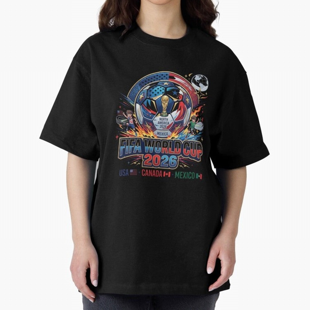 FIFA World Cup 2026 North America - USA Canada Mexico Soccer Classic T-Shirt Show Your Tournament Heart for Match Day Hype around FIFA World Cup 2026 Group Stage, Mbappe, England and Germany, Classic Soccer Heritage, Championship Pressure, Fan
