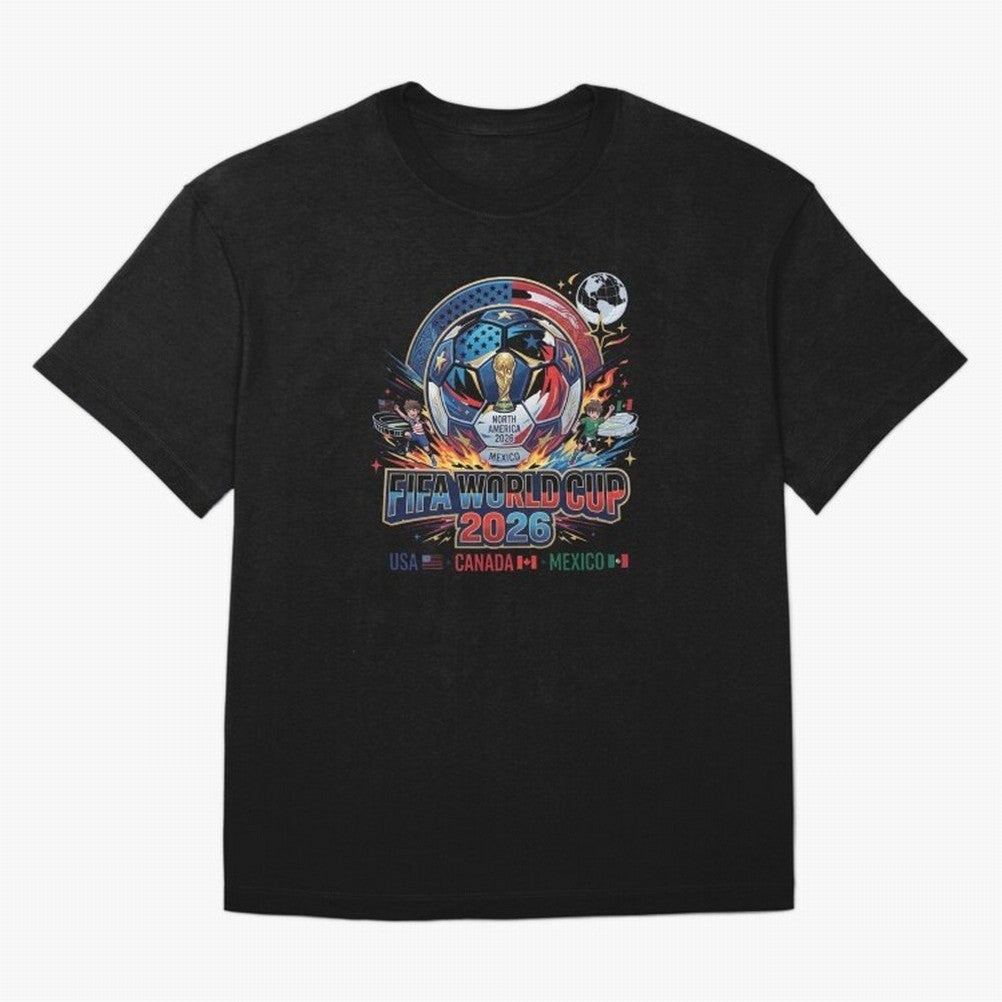 FIFA World Cup 2026 North America - USA Canada Mexico Soccer Classic T-Shirt Show Your Tournament Heart for Match Day Hype around FIFA World Cup 2026 Group Stage, Mbappe, England and Germany, Classic Soccer Heritage, Championship Pressure, Fan