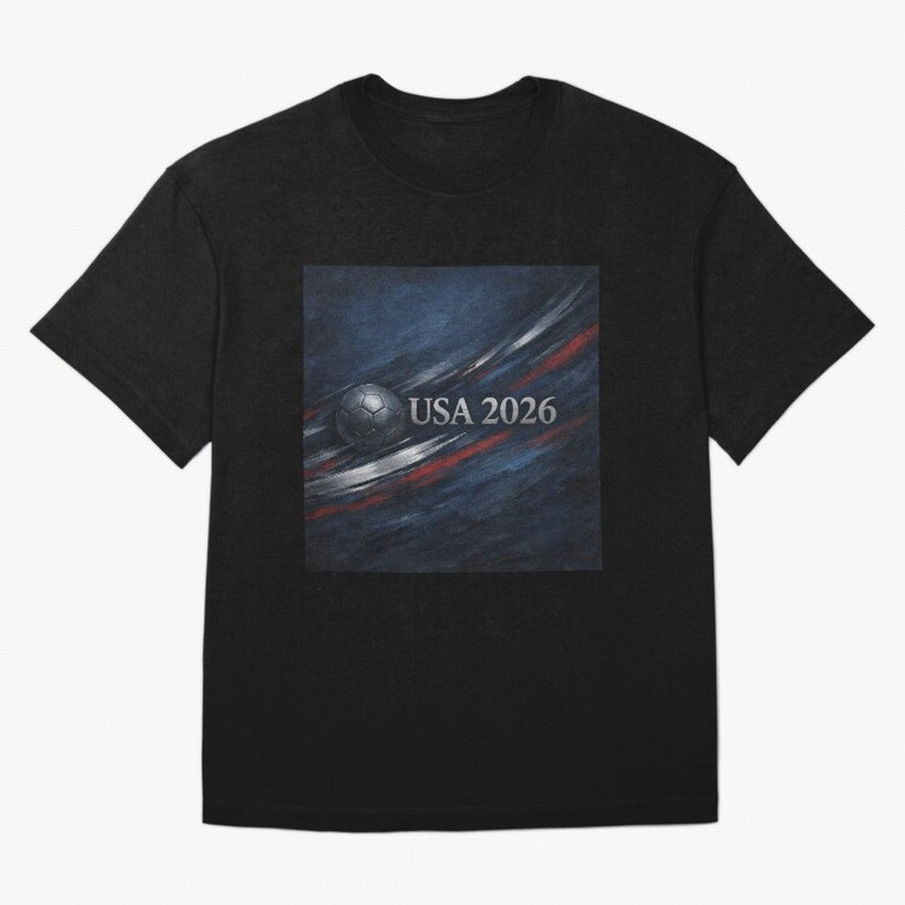 USA 2026 Soccer Emblem Inspired Classic T-Shirt Celebrate the Magic of the FIFA World Cup 2026 USA Canada Mexico Journey through Messi Highlights, Portugal Pride, Football Passion, Legendary Performances, Festival Vibes and Supporter Community;