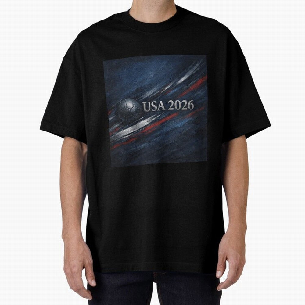 USA 2026 Soccer Emblem Inspired Classic T-Shirt Celebrate the Magic of the FIFA World Cup 2026 USA Canada Mexico Journey through Messi Highlights, Portugal Pride, Football Passion, Legendary Performances, Festival Vibes and Supporter Community;