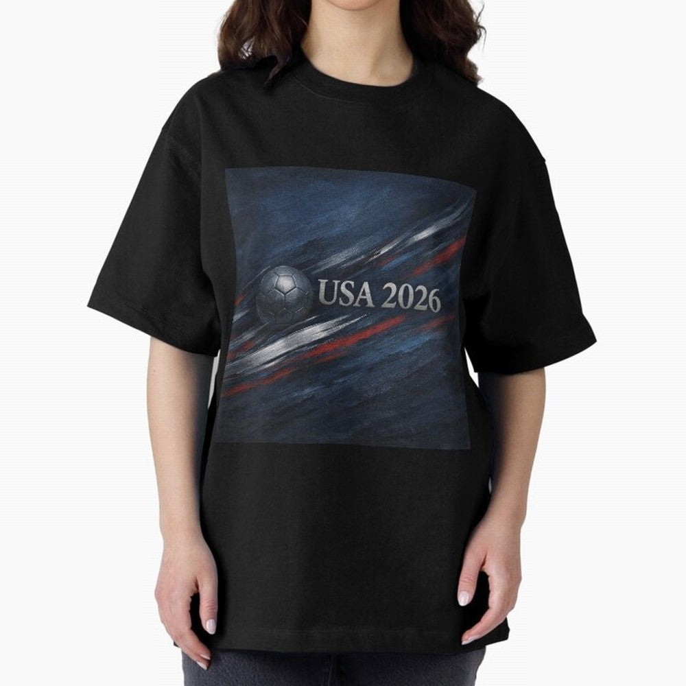 USA 2026 Soccer Emblem Inspired Classic T-Shirt Celebrate the Magic of the FIFA World Cup 2026 USA Canada Mexico Journey through Messi Highlights, Portugal Pride, Football Passion, Legendary Performances, Festival Vibes and Supporter Community;