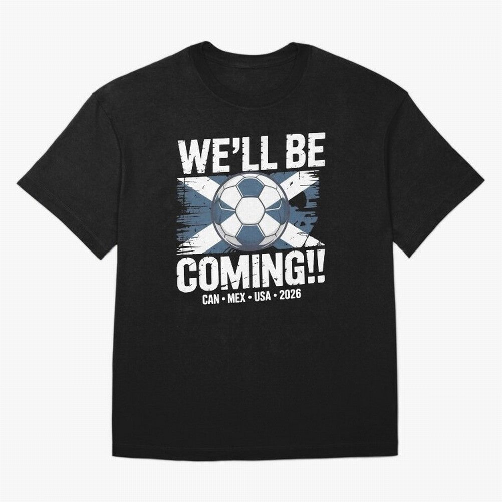 Scotland 2026 Football Qualification National Pride Classic T-Shirt Follow Every Goal of FIFA World Cup 2026 Group Stage for Fans of Cristiano Ronaldo and Argentina, Bringing Football History, Final Match Energy, Crowd Noise and Once in a Lifetime