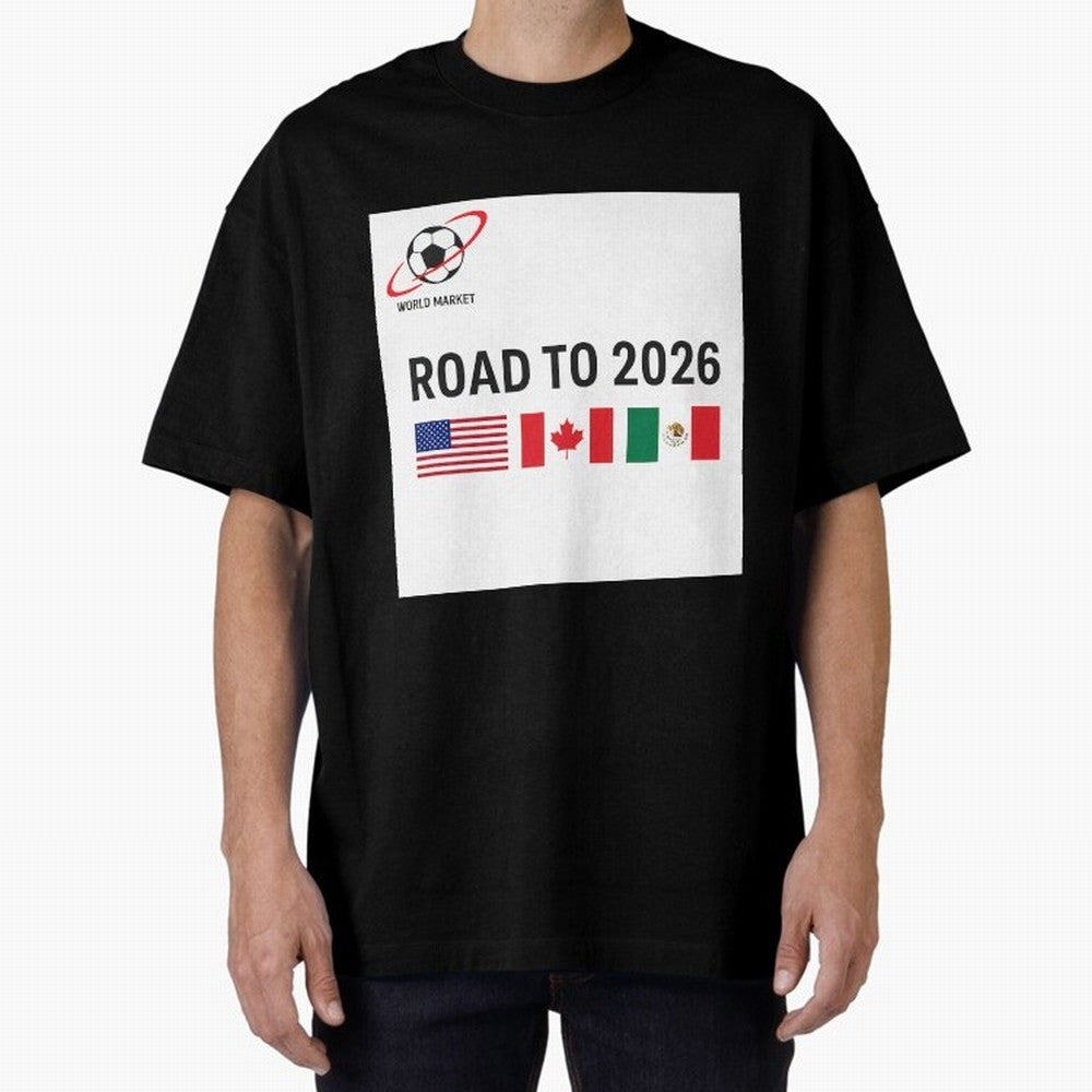 Road to World Cup 2026 Football Journey Classic T-Shirt Honor Champions and Dreams in Match Day Hype around FIFA World Cup 2026 Group Stage, Cristiano Ronaldo, Argentina, Goal Celebration Energy, Supporter Heritage, Football Icons and Worldwide