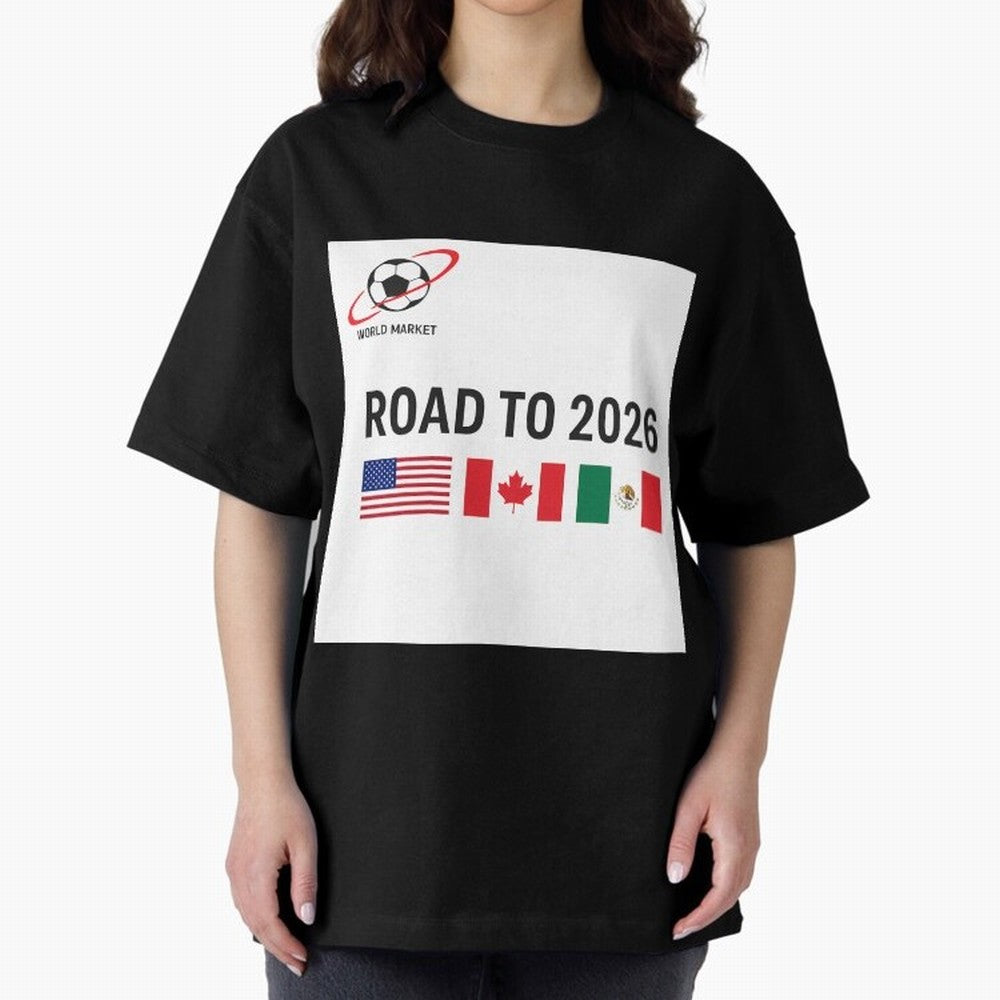 Road to World Cup 2026 Football Journey Classic T-Shirt Honor Champions and Dreams in Match Day Hype around FIFA World Cup 2026 Group Stage, Cristiano Ronaldo, Argentina, Goal Celebration Energy, Supporter Heritage, Football Icons and Worldwide