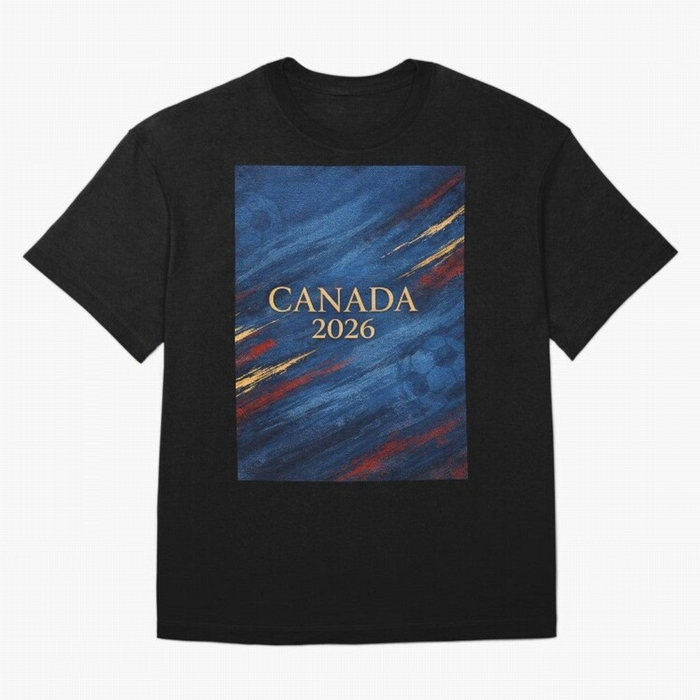 Elegant and Luxury Canada 2026 Soccer Theme Classic T-Shirt Celebrate Supporters United by the FIFA World Cup 2026 USA Canada Mexico Journey through Neymar, Haaland and Cristiano Ronaldo Highlights, Portugal Pride, Vintage Soccer Flavor, Modern