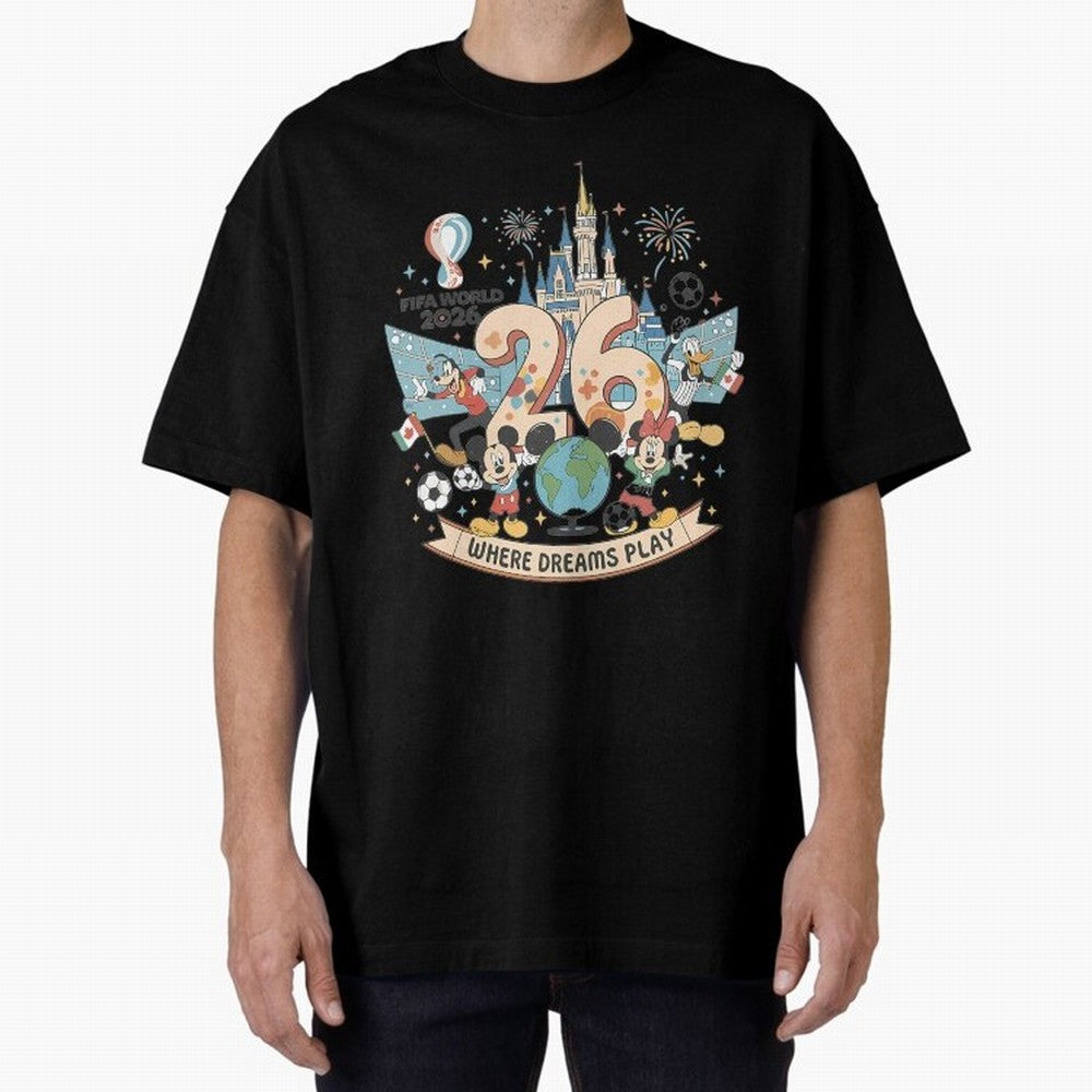 Dreamland Football World Cup26 Classic T-Shirt Join FIFA World Cup 2026 Group Stage for Fans of CR7 and Portugal, Spain and Germany, Bringing Retro Football Energy, Iconic Rivalries, Trophy Chase Drama and Stadium Atmosphere; Perfect for People Who