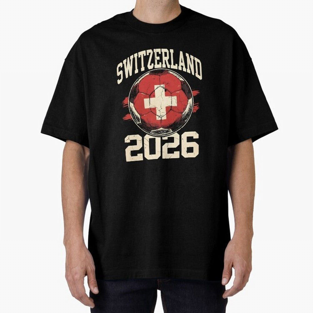 Switzerland 2026 World Cup Classic T-Shirt Turn Football Passion into FIFA World Cup 2026 USA Canada Mexico Celebrating Haaland and Mbappe, Netherlands Energy, Vintage Soccer Flavor, Modern Football Stars, National Flags and Final Night Emotion;