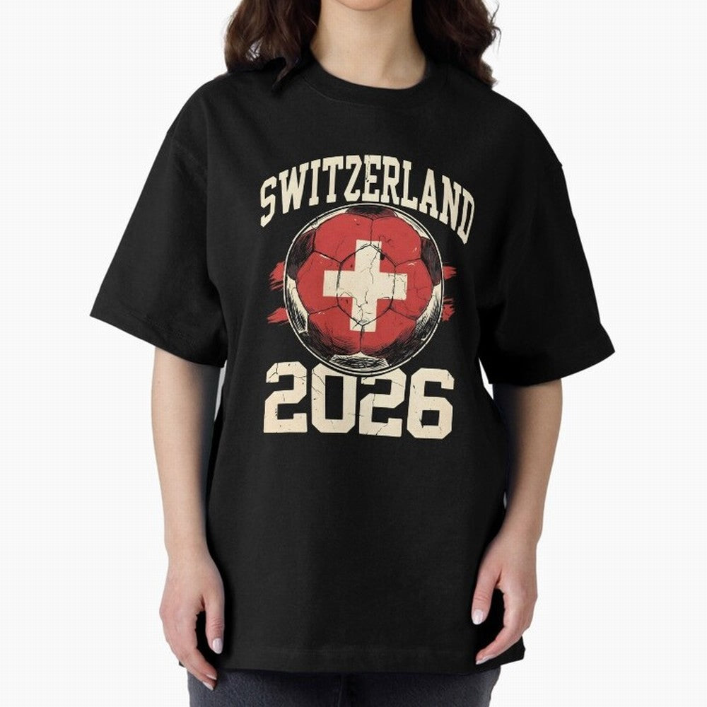 Switzerland 2026 World Cup Classic T-Shirt Turn Football Passion into FIFA World Cup 2026 USA Canada Mexico Celebrating Haaland and Mbappe, Netherlands Energy, Vintage Soccer Flavor, Modern Football Stars, National Flags and Final Night Emotion;