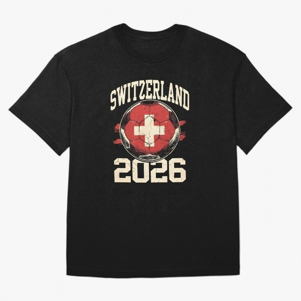 Switzerland 2026 World Cup Classic T-Shirt Turn Football Passion into FIFA World Cup 2026 USA Canada Mexico Celebrating Haaland and Mbappe, Netherlands Energy, Vintage Soccer Flavor, Modern Football Stars, National Flags and Final Night Emotion;
