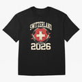 Switzerland 2026 World Cup Classic T-Shirt Turn Football Passion into FIFA World Cup 2026 USA Canada Mexico Celebrating Haaland and Mbappe, Netherlands Energy, Vintage Soccer Flavor, Modern Football Stars, National Flags and Final Night Emotion;