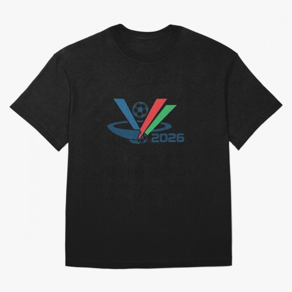 Minimalist FIFA 2026 V-Logo Design Classic T-Shirt Treasure FIFA World Cup 2026 Group Stage Spirit, Connected to Brazil, Portugal and Argentina, Neymar, Sports Nostalgia, International Competition, Famous Players and Unforgettable Victories;