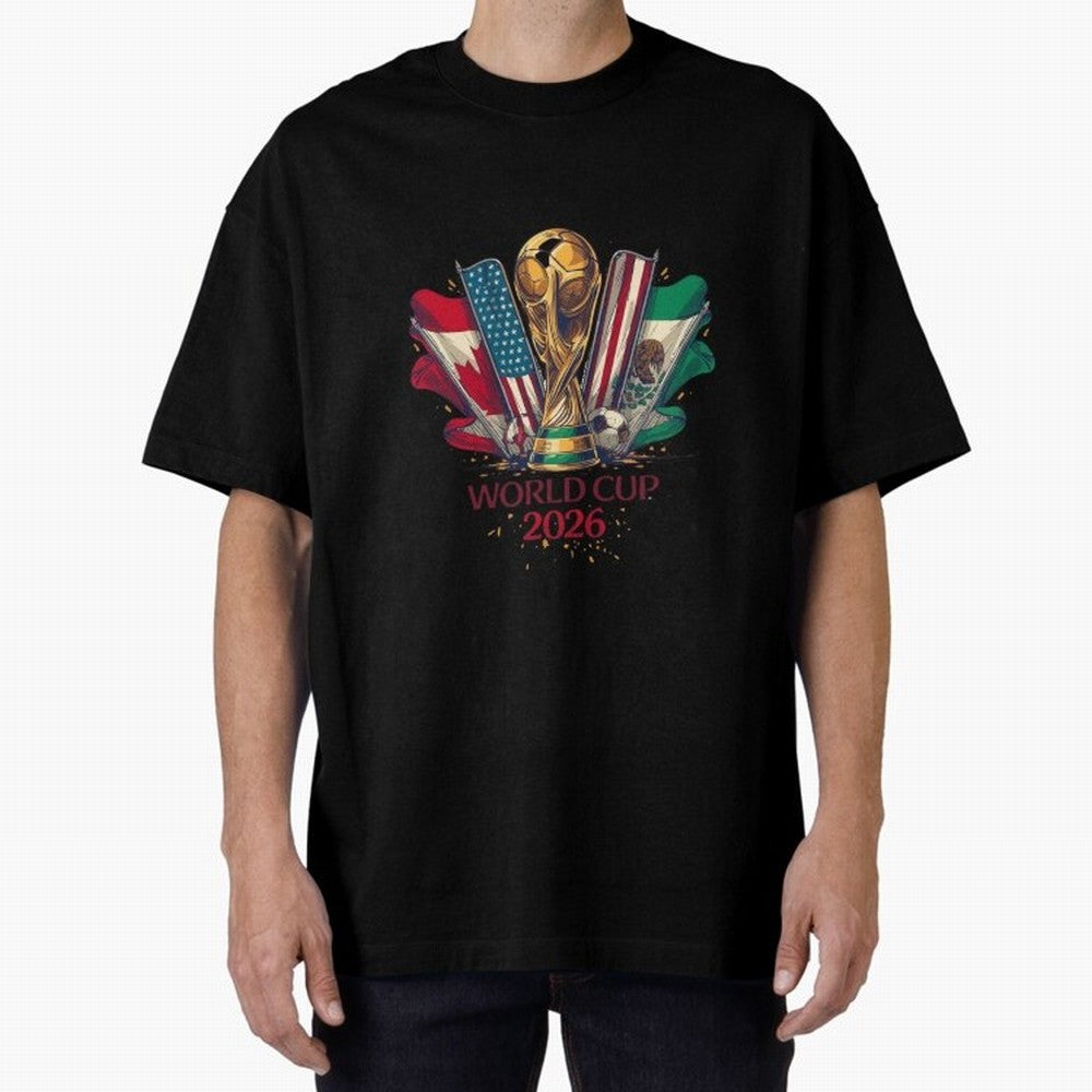 Host Trio Flags Banner Trophy Classic T-Shirt Join the FIFA World Cup 2026 Journey through Messi, Neymar and Mbappe Highlights, Brazil Pride, Classic Soccer Heritage, Championship Pressure, Fan Loyalty and International Pride; Perfect for People