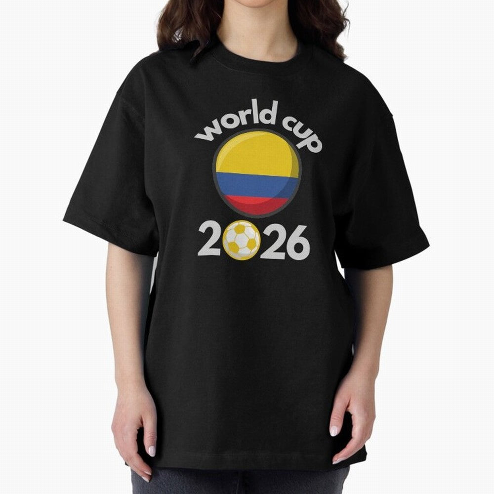 Columbia Flag World Cup 2026 Soccer Design ¨C Columbian Football Futbol Classic T-Shirt Represent the Passion of FIFA World Cup 2026 USA Canada Mexico Driven by Haaland and Mbappe, England, France and Netherlands Energy, Football History, Final