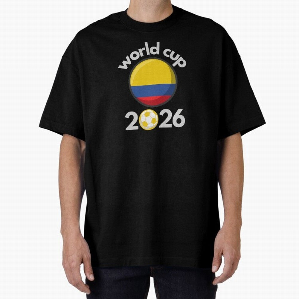 Columbia Flag World Cup 2026 Soccer Design ¨C Columbian Football Futbol Classic T-Shirt Represent the Passion of FIFA World Cup 2026 USA Canada Mexico Driven by Haaland and Mbappe, England, France and Netherlands Energy, Football History, Final