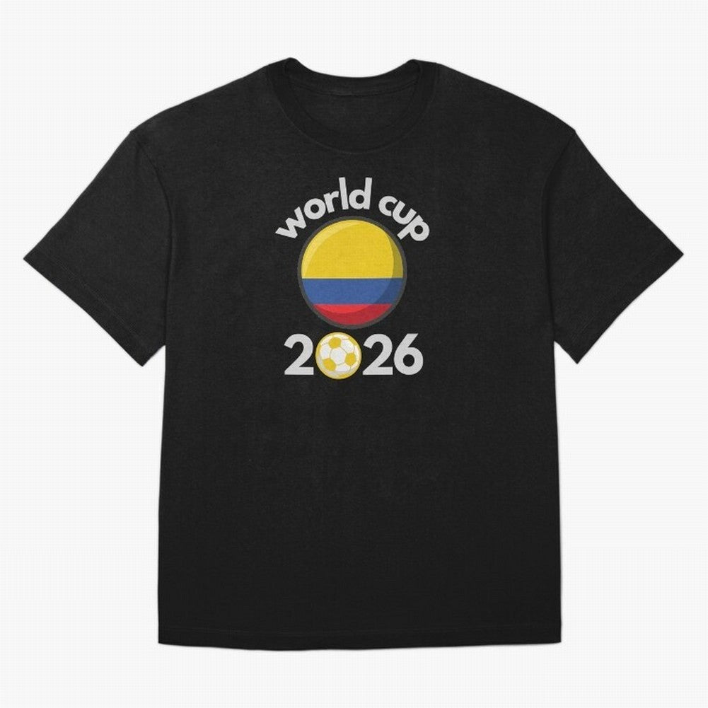 Columbia Flag World Cup 2026 Soccer Design ¨C Columbian Football Futbol Classic T-Shirt Represent the Passion of FIFA World Cup 2026 USA Canada Mexico Driven by Haaland and Mbappe, England, France and Netherlands Energy, Football History, Final